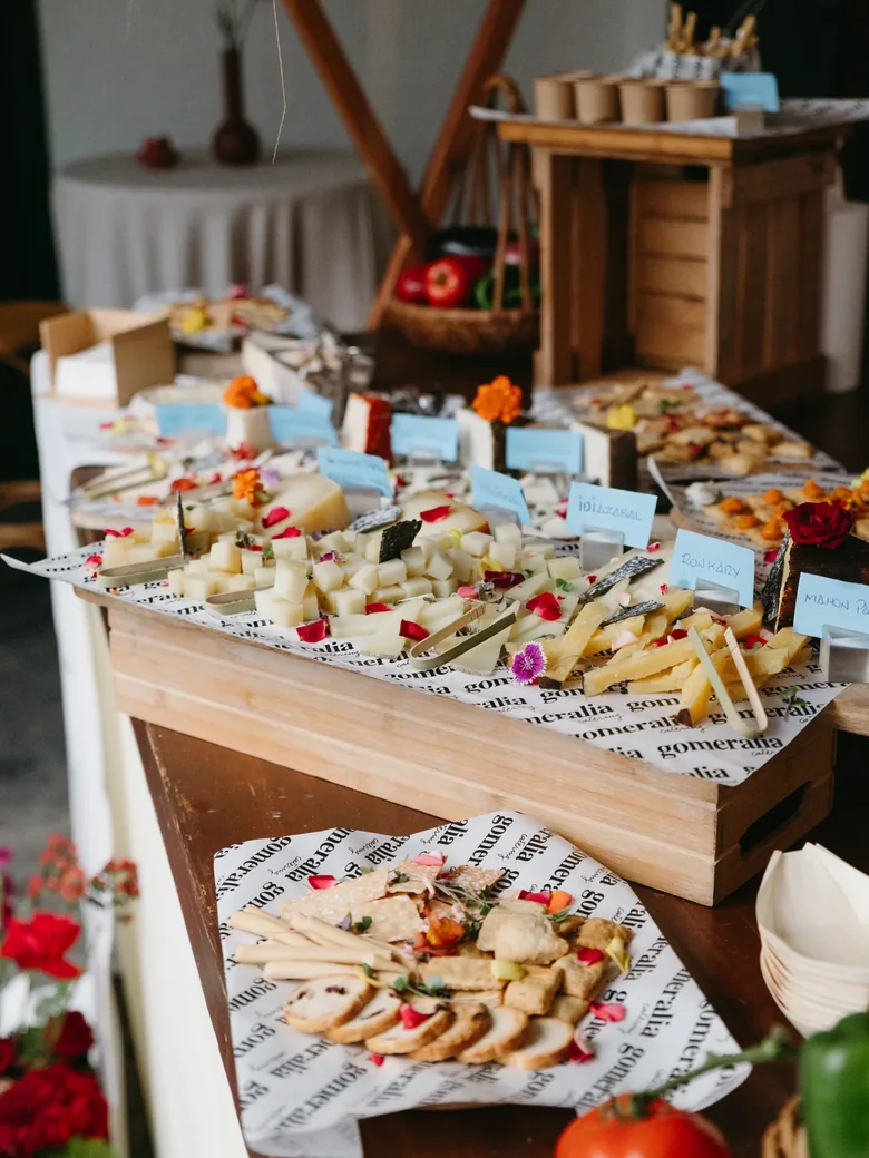 Aperitivos montados para una boda en Tenerife